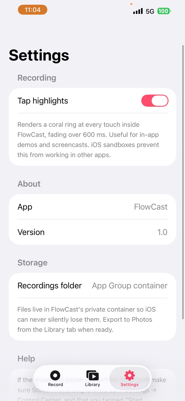 FlowCast screenshot 5